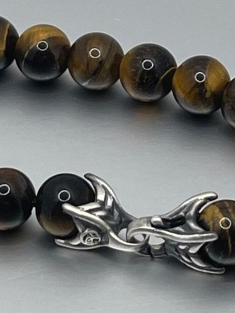 David Yurman Men's Tiger Eye Beaded Bracelet 10mm RARE